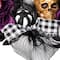 22" Skull with Hands & Purple Roses Halloween Twig Wreath